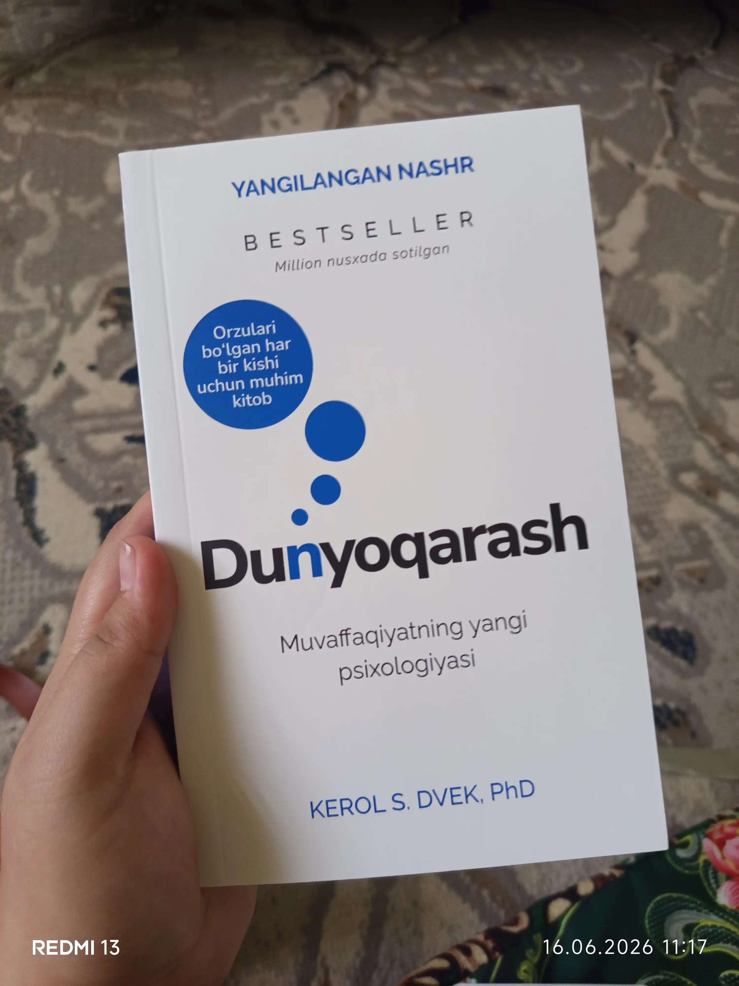 Dunyoqarash, Kerol S. Dvek, PhD