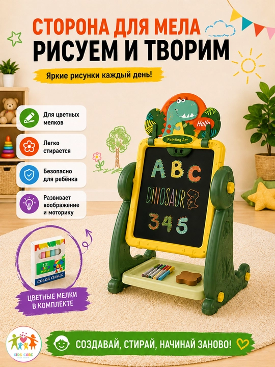 Доска для рисования магнитная. Мольберт