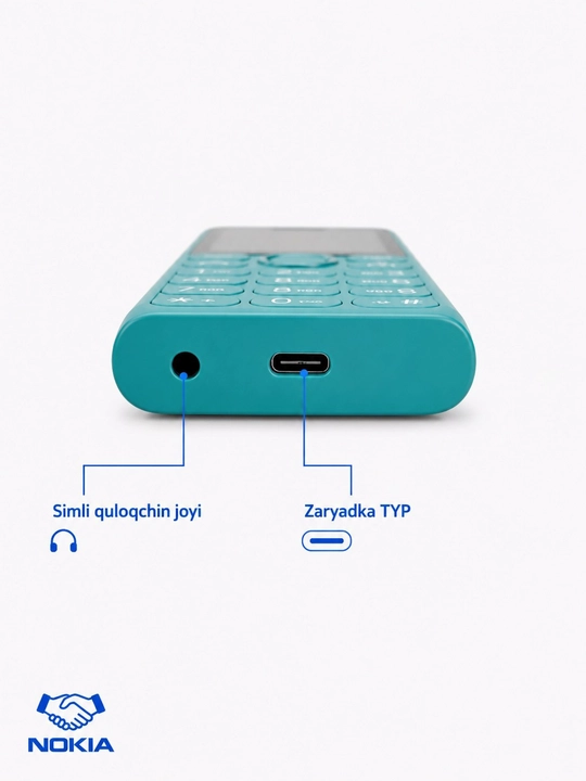 Nokia 150 4G Music мобильный телефон, 2 SIM-карты, Type-C, FM-радио. Батарея 2500 мАч