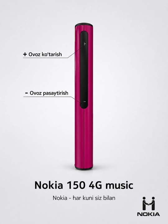 Nokia 150 4G Music мобильный телефон, 2 SIM-карты, Type-C, FM-радио. Батарея 2500 мАч