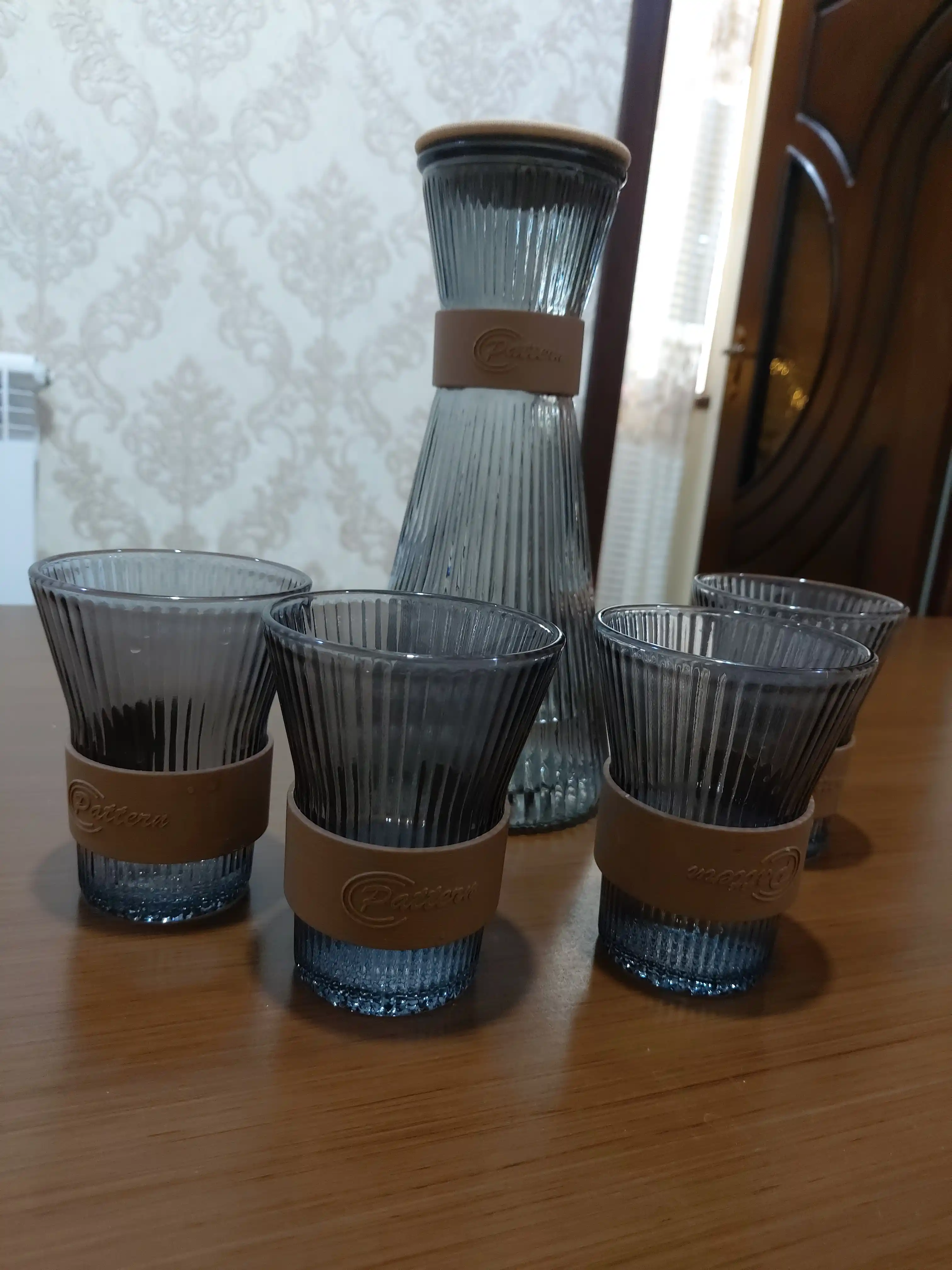 Стеклянный набор для воды и напитков, набор стеклянных графинов