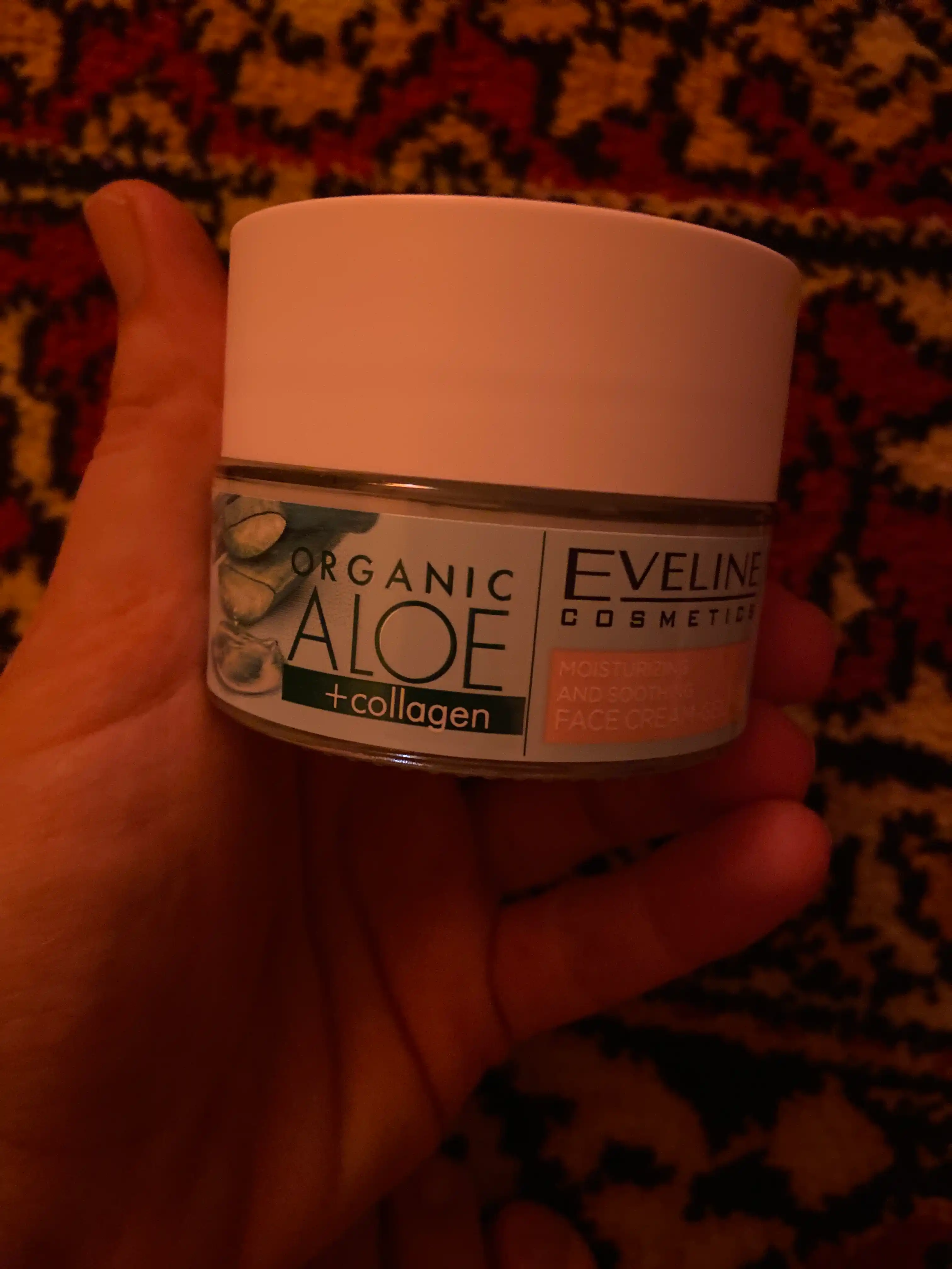 Крем-гель для лица Eveline Organic Aloe + Collagen, увлажняющий, 50 мл