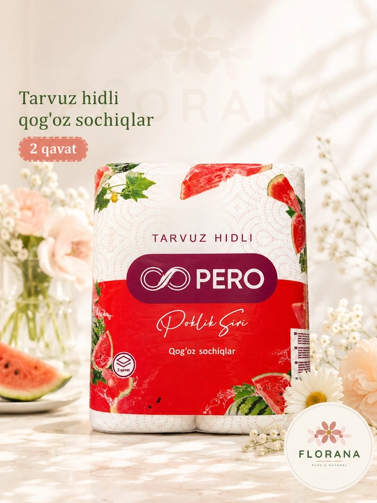 PERO Poklik Siri — ароматные бумажные полотенца, 2 слоя 