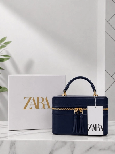 Женская сумка в стиле Zara, Crossbody — модель, которую носят через плечо — MUNSUMK-ZARA901-ТЕМНСИН