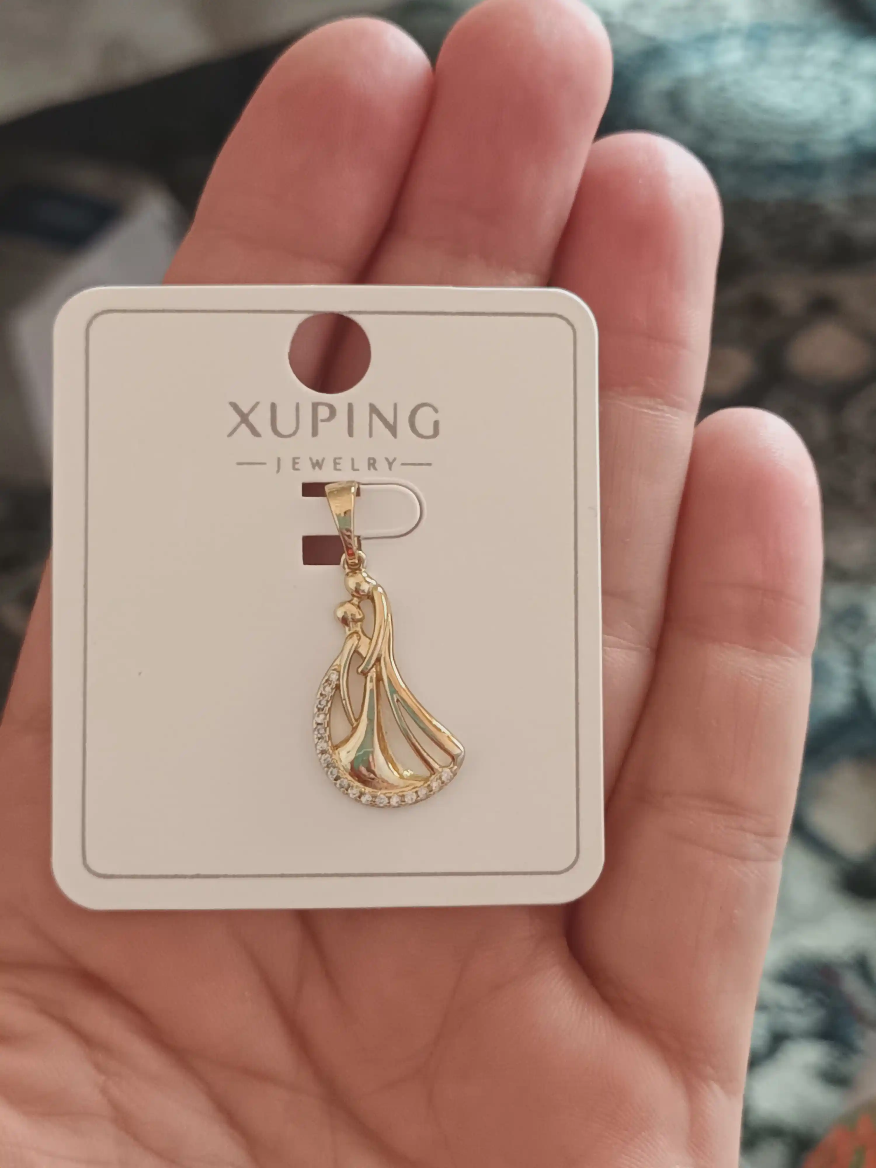 Кулон Xuping женский, на цепочку, с камнями, гипоаллергенный