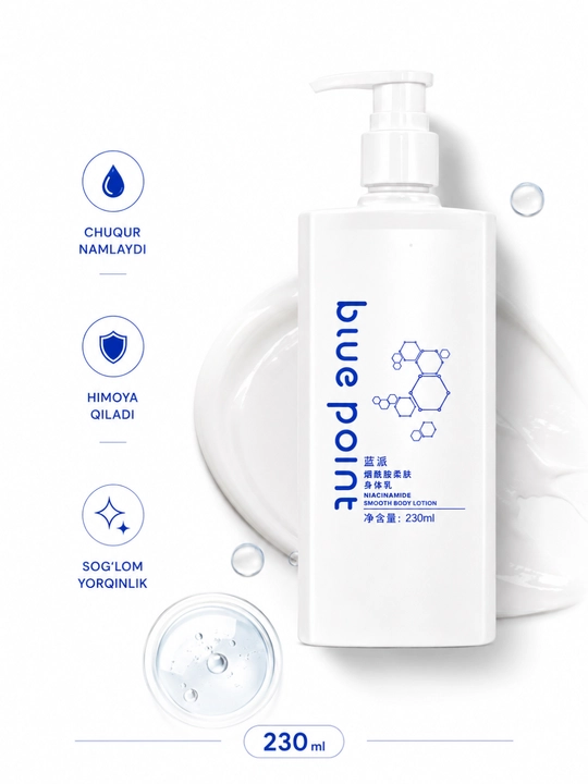 Blue Point Niacinamide Smooth Body Lotion – Namlovchi tana losyoni, niatsinamide - 