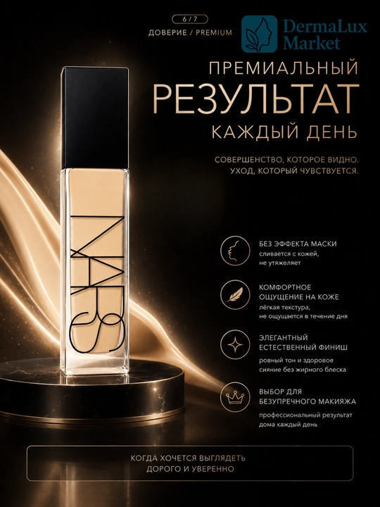 Yuz uchun tonal krem NARS Natural Radiant Yukon Gobi Salzburg Deauville, 30 ml