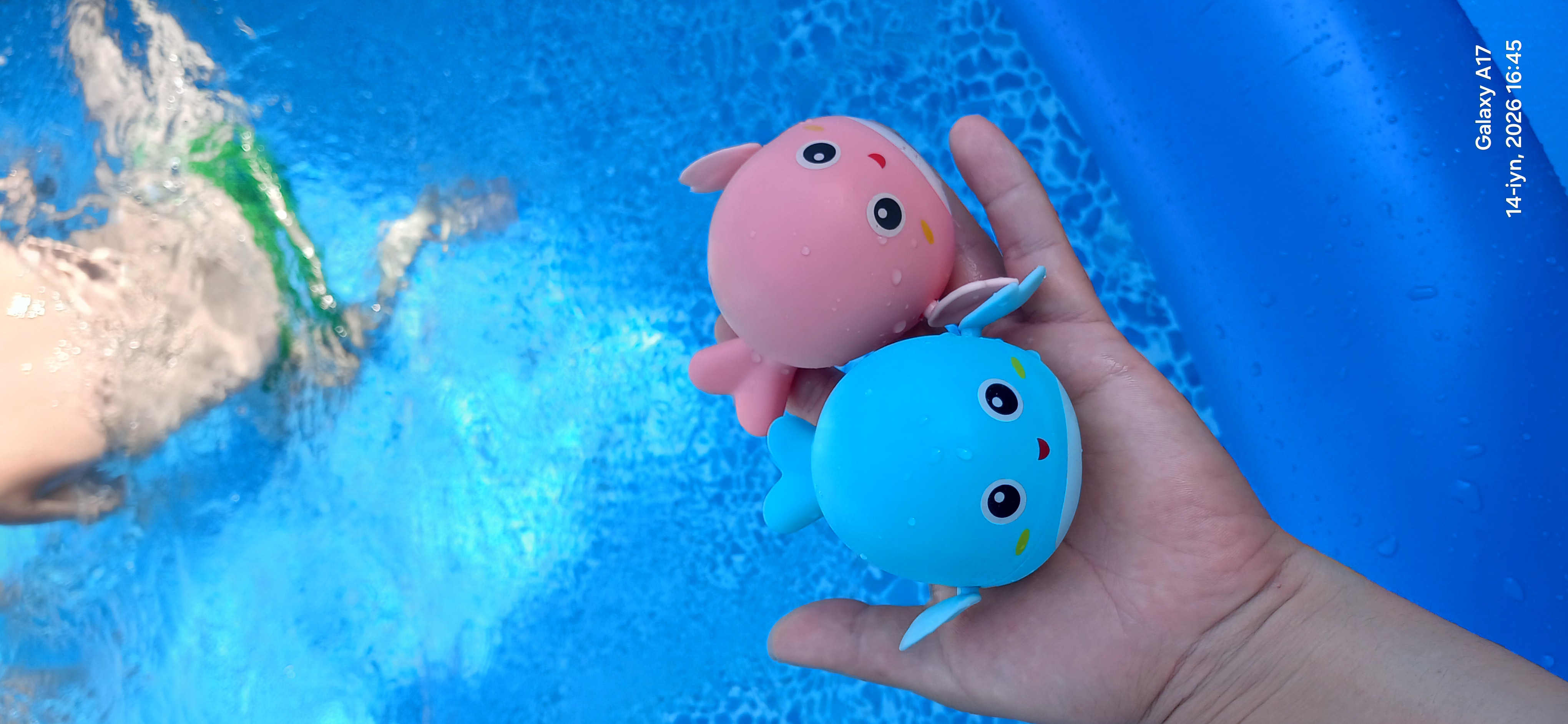 Заводные игрушки детские для купания в ванной, 3 игрушки в наборе