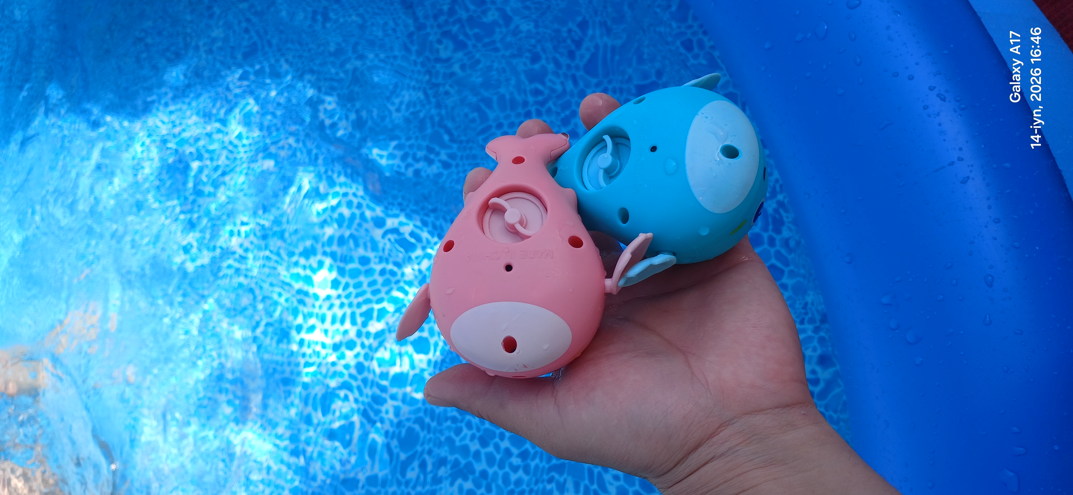 Заводные игрушки детские для купания в ванной, 3 игрушки в наборе