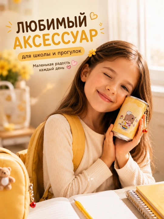 Влажные салфетки в банке-брелоке Dessert World, 30 шт