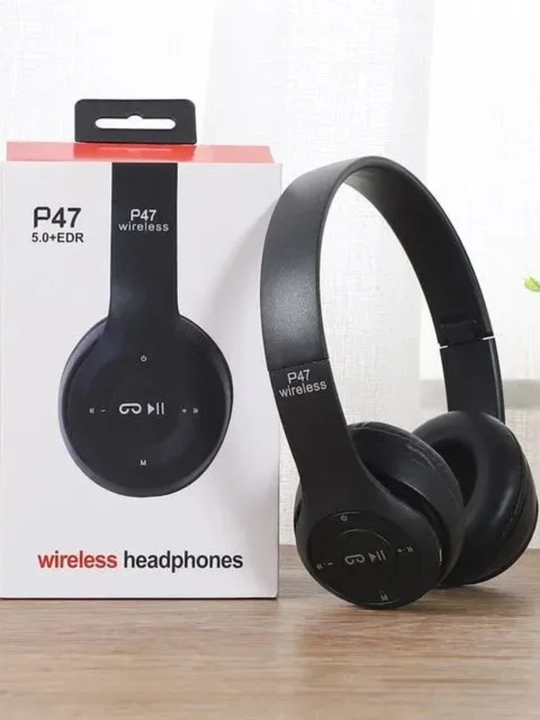 Simsiz quloqchinlar P47, Bluetooth 5.0, yig'iluvchan, mikrofon bilan, shovqinsiz