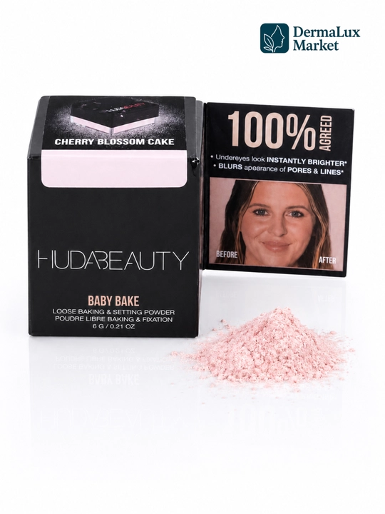 Рассыпчатая пудра для лица, бейкинг, фиксация макияжа, Huda Beauty Easy Bake Loose Powder