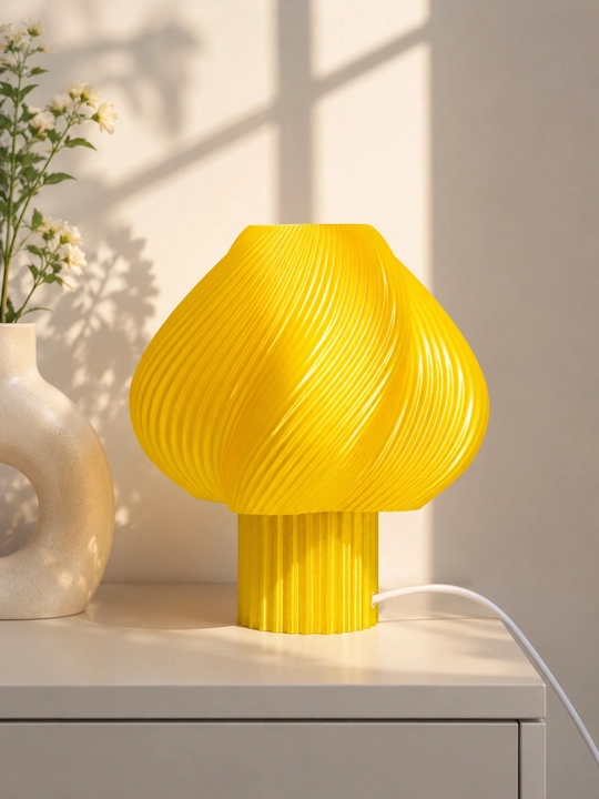 Soft Serve Lamp - dizaynerlik 3D printerda yaratilgan dekor chiroq