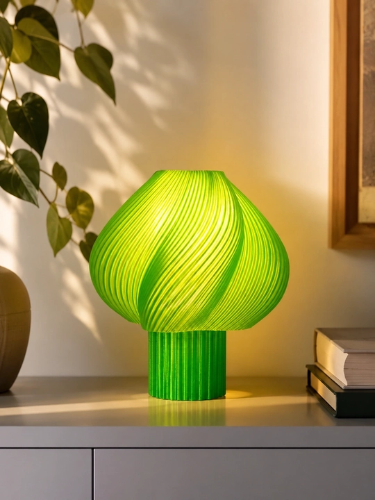 Soft Serve Lamp - dizaynerlik 3D printerda yaratilgan dekor chiroq