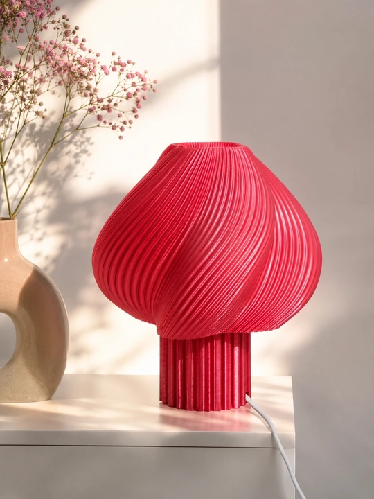 Soft Serve Lamp - dizaynerlik 3D printerda yaratilgan dekor chiroq