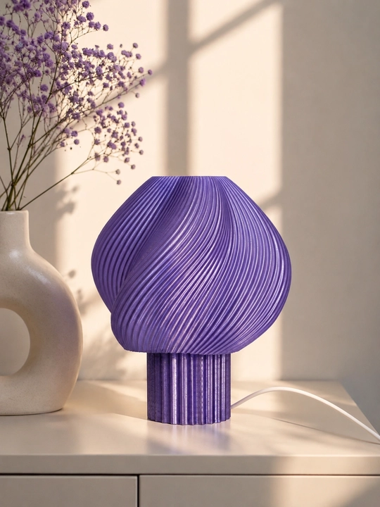 Soft Serve Lamp - dizaynerlik 3D printerda yaratilgan dekor chiroq