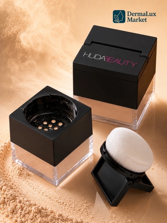 Yuz uchun sochiluvchan upa, pishirish, pardozni mustahkamlash, Huda Beauty Easy Bake Loose Powder