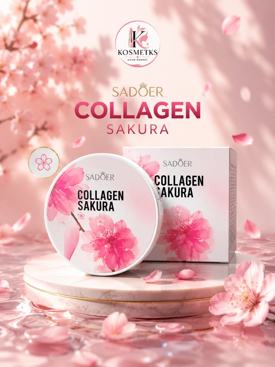 SADOER Collagen Sakura Ko'z Atrofi Patchi Namlovchi va Oqartiruvchi - 