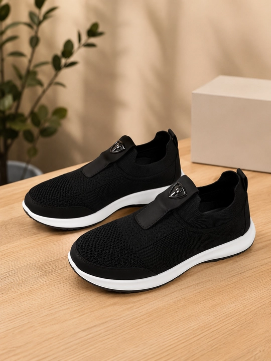 Мужские летние сетчатые кроссовки. Slip-on (без шнурков) - 