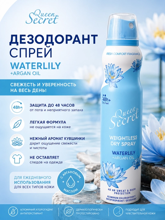 QUEEN SECRET антиперспирант 200 ml - 