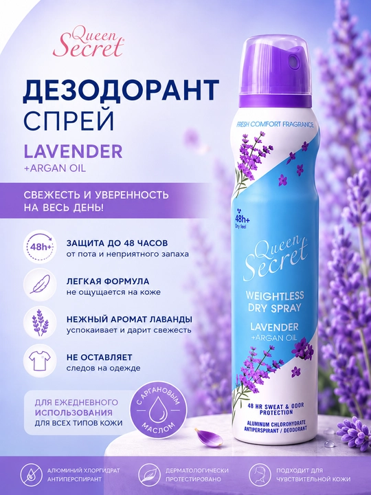 QUEEN SECRET антиперспирант 200 ml - 