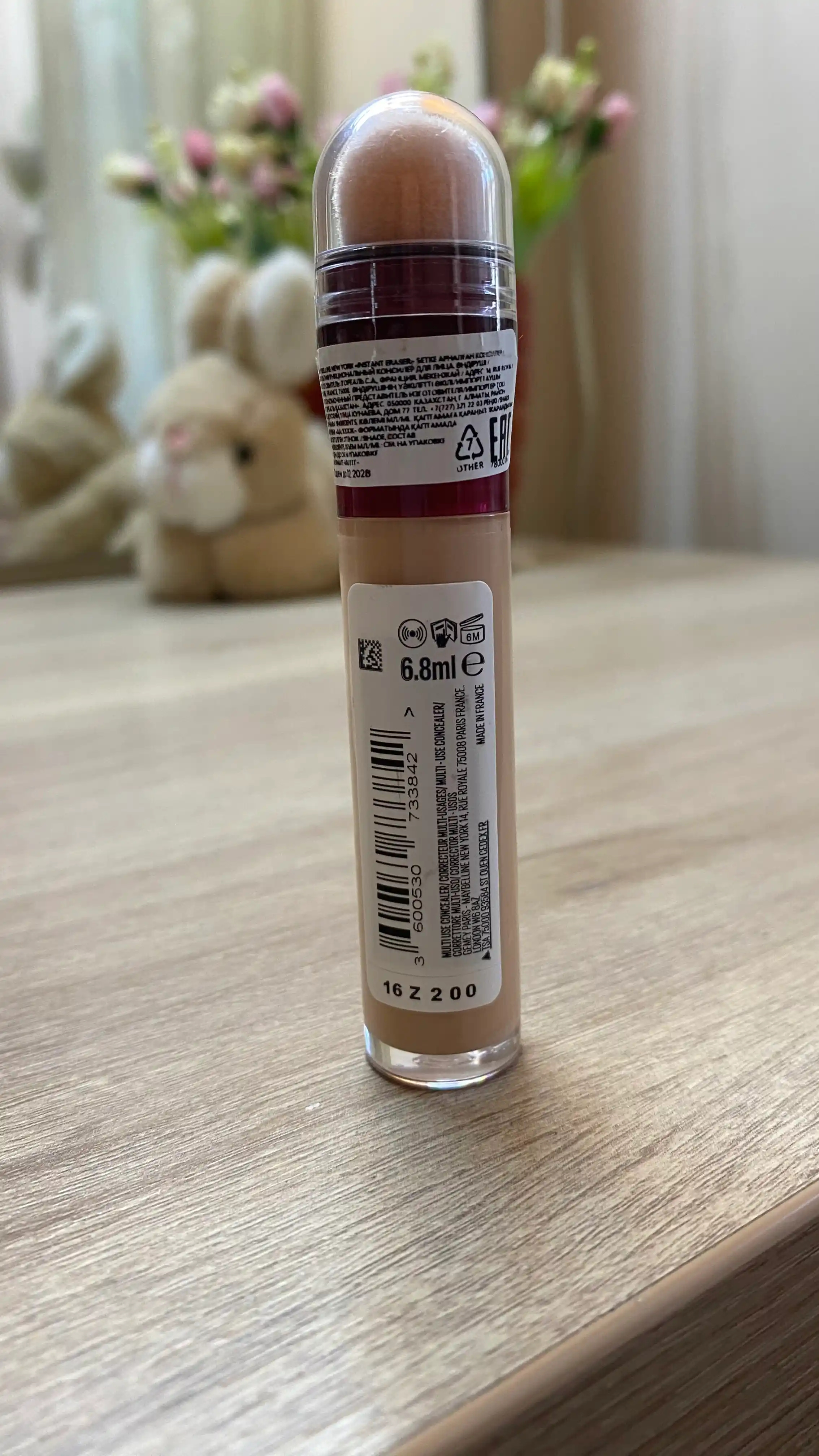 MAYBELLINE Eraser Konsiler, 01-ton, fil suyagi, 6,8 ml:3/216