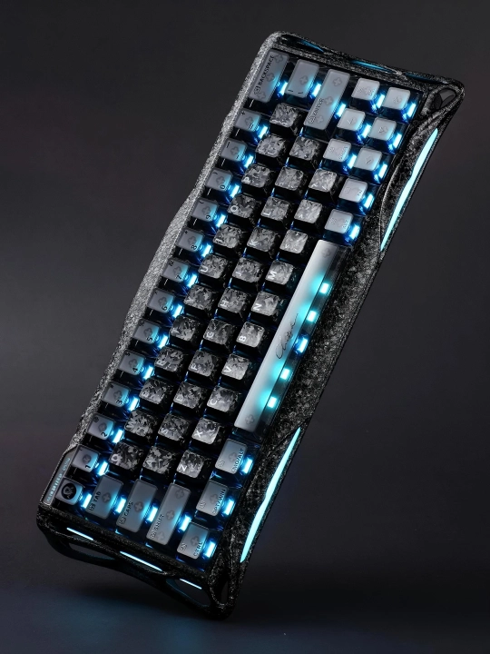 O'yin klaviaturasi GRAVASTAR V60 PRO SE Cyber Frost Black