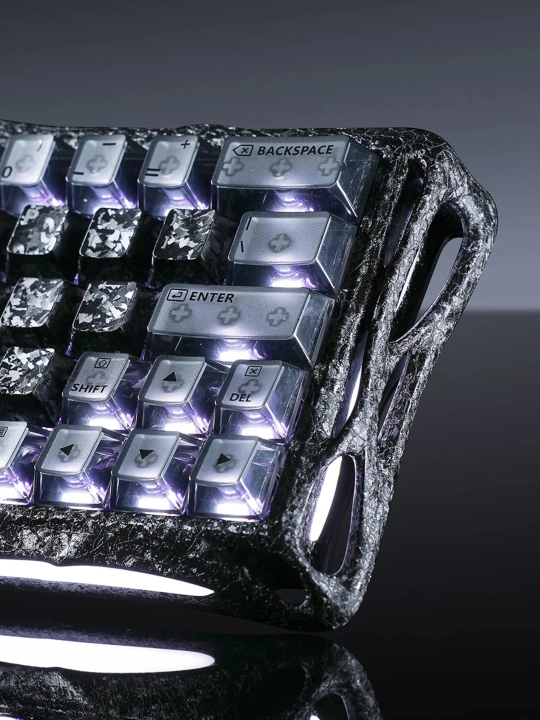O'yin klaviaturasi GRAVASTAR V60 PRO SE Cyber Frost Black