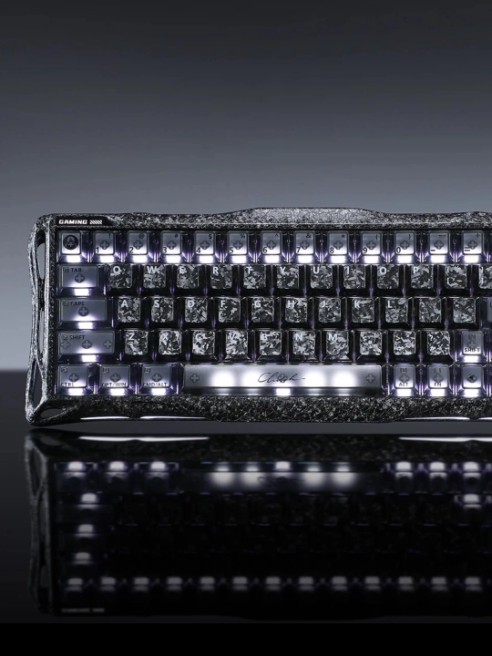 O'yin klaviaturasi GRAVASTAR V60 PRO SE Cyber Frost Black