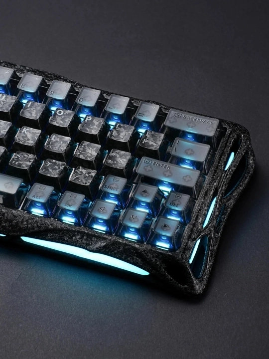 O'yin klaviaturasi GRAVASTAR V60 PRO SE Cyber Frost Black