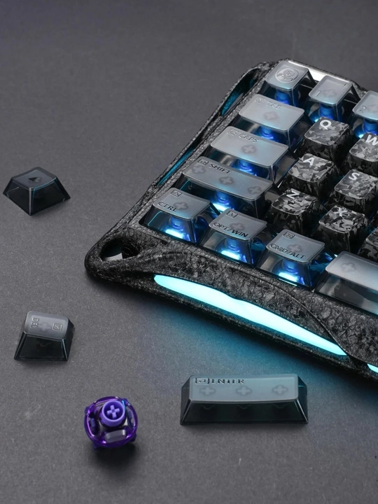 O'yin klaviaturasi GRAVASTAR V60 PRO SE Cyber Frost Black