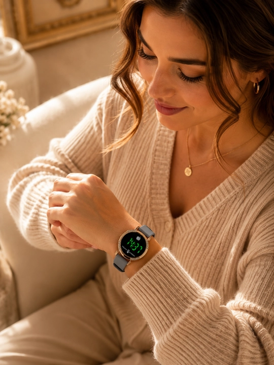 Soat ayollar uchun, sensorli elektron soat, Touch Watch LED, silikon tasmali