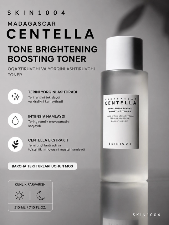 TONE Brightening Boosting Toner terini yorqinlashtirish uchun toner, 150 ml - 