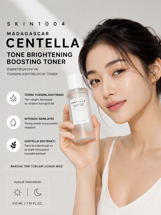 TONE Brightening Boosting Toner terini yorqinlashtirish uchun toner, 150 ml