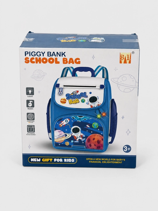 Interaktiv cho'ntagik-sumka "School Bag" parol va barmoq izi bilan, kosmos