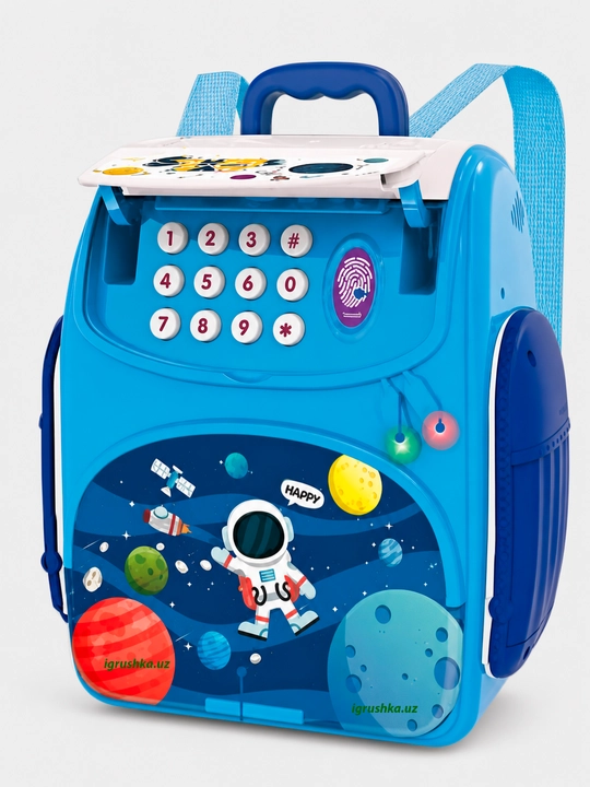 Interaktiv cho'ntagik-sumka "School Bag" parol va barmoq izi bilan, kosmos