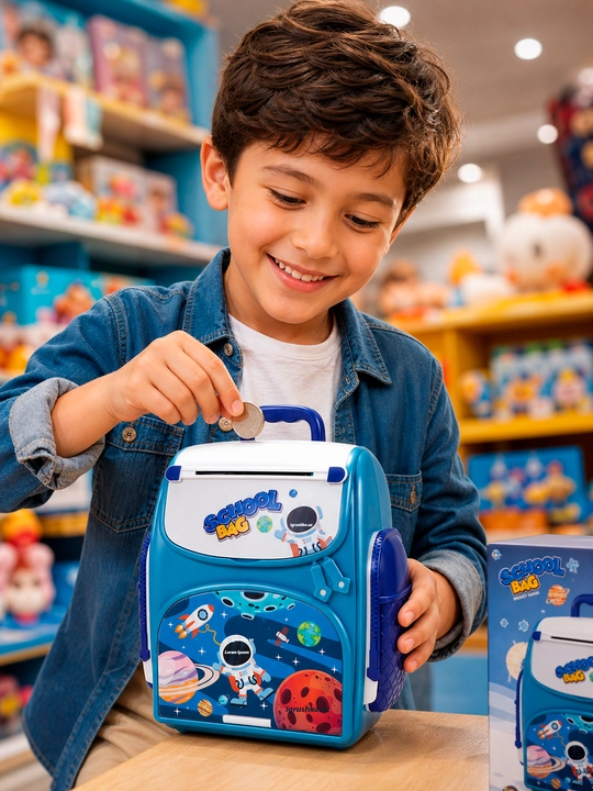 Interaktiv cho'ntagik-sumka "School Bag" parol va barmoq izi bilan, kosmos