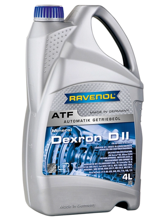 RAVENOL ATF Dexron D II avtomatik uzatma quti moyi, 4 L - 