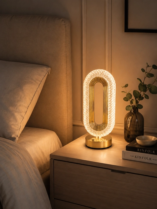 Настольная LED лампа с тёплым светом, декоративная лампа для дома и спальни
