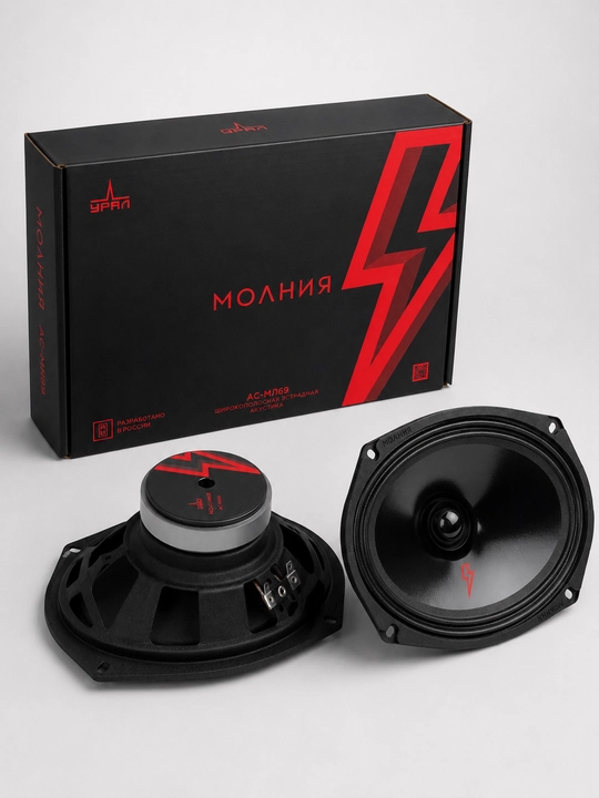Динамики автомобильные Урал Молния АС-МЛ69, пара