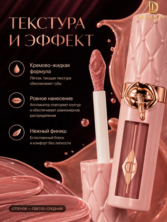 Сияющий блеск-плампер для губ Charlotte Tilbury Big Lip Plumpgasm Fair Medium