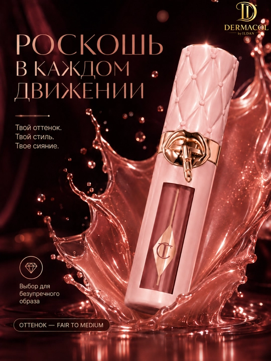 Сияющий блеск-плампер для губ Charlotte Tilbury Big Lip Plumpgasm Fair Medium - 