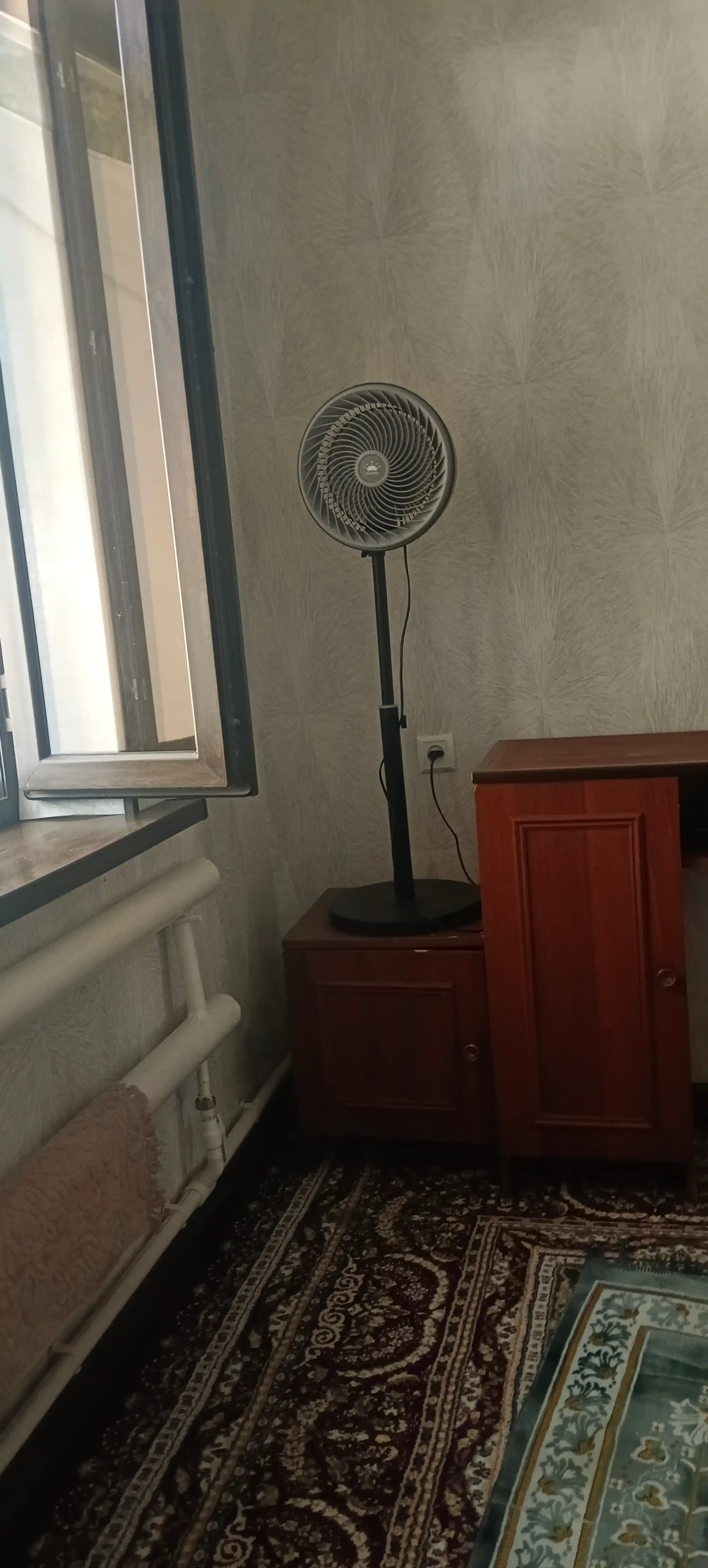 Вентилятор напольный компактный для дома и офиса, 3 скорости, мощный обдув