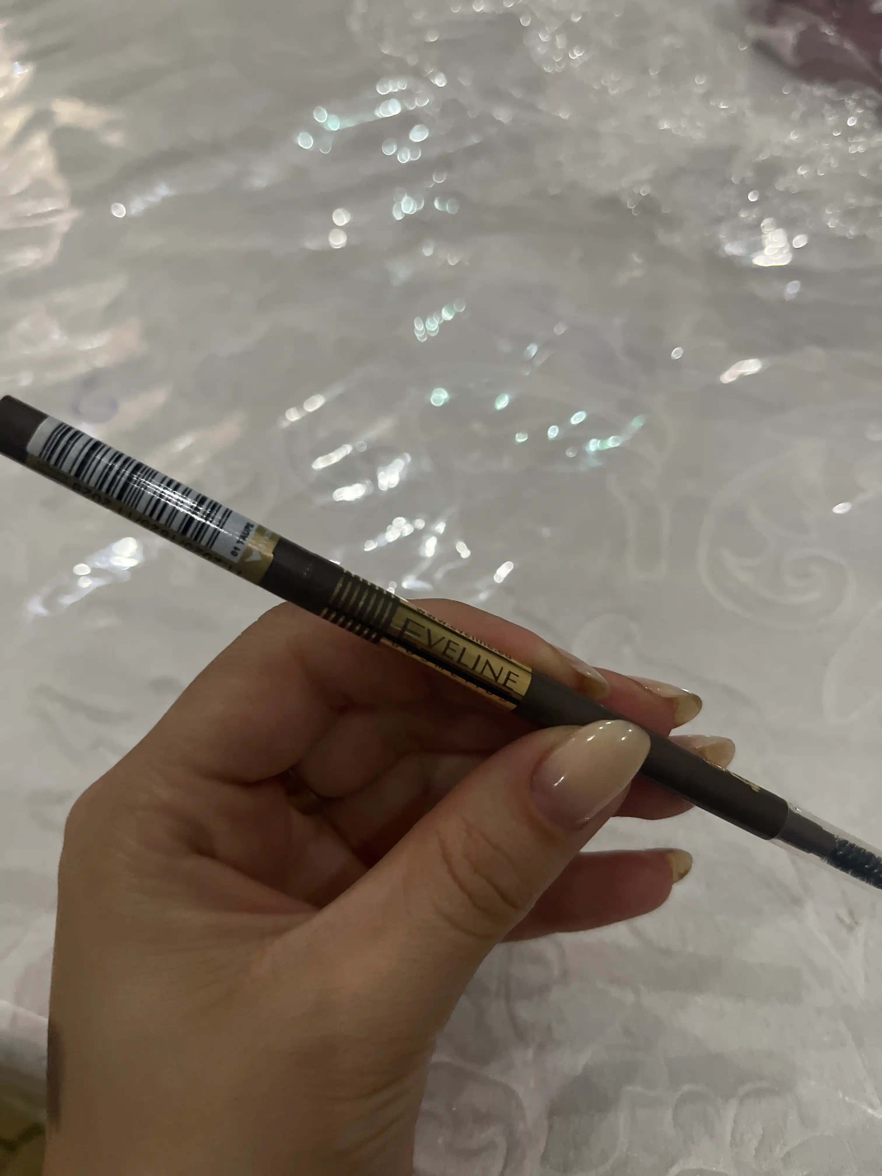 Карандаш для бровей Eveline Micro Precise Brow Pencil, серо-коричневый