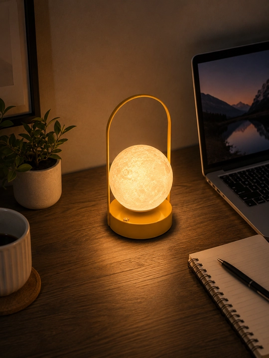 LED stol lampasi, iliq yorug‘likli dekorativ chiroq, uy va yotoqxona uchun