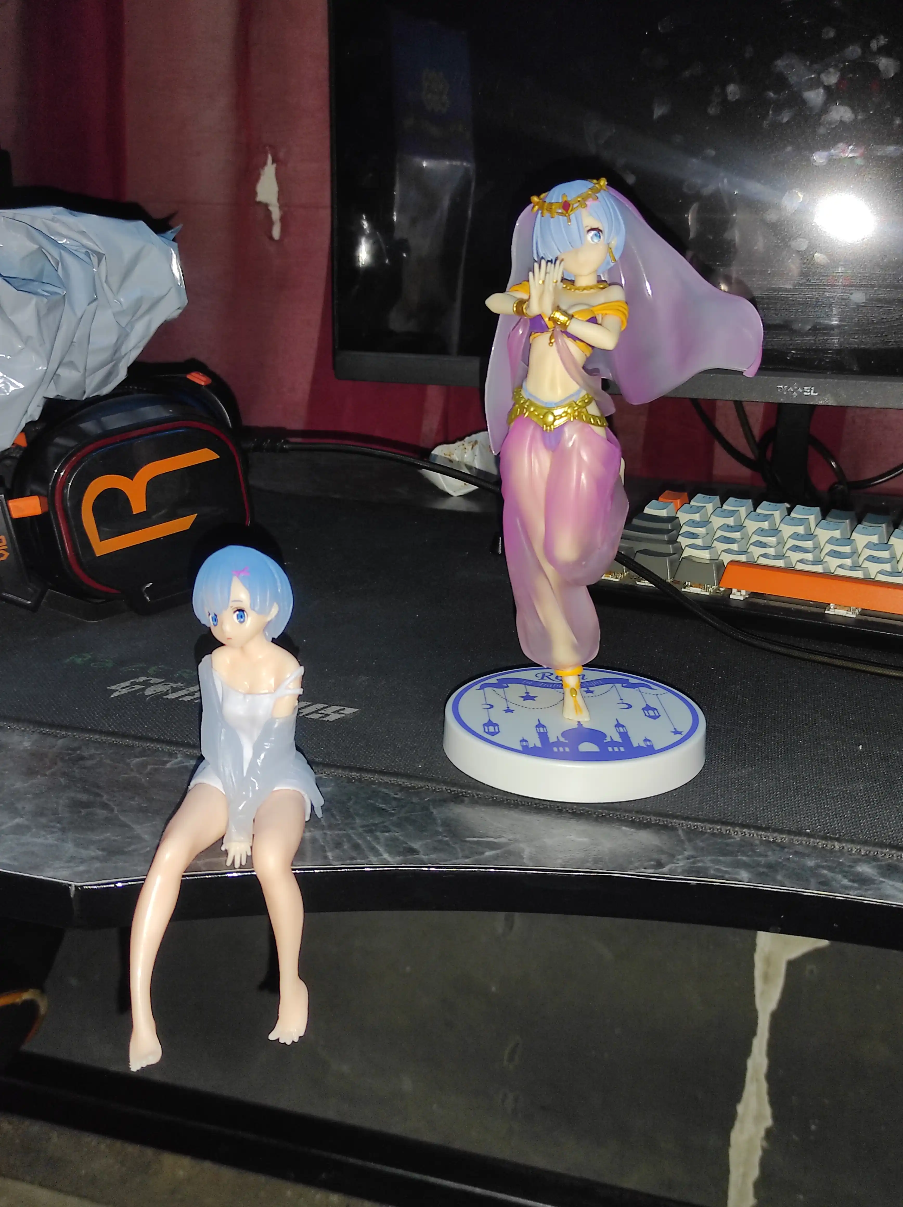 Аниме фигурки Re:Zero, Жизнь с нуля Рем, Рам, 16 см