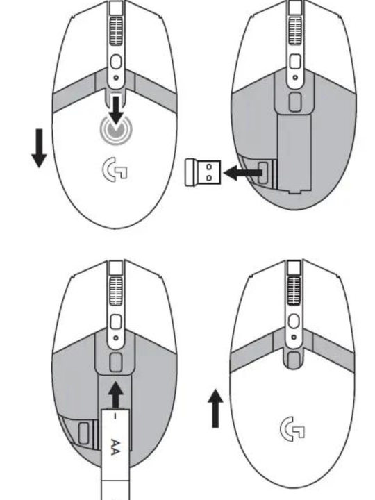 Logitech G304 simsiz Gaming sichqoncha, LIGHTSPEED Wireless, 12000 DPI
