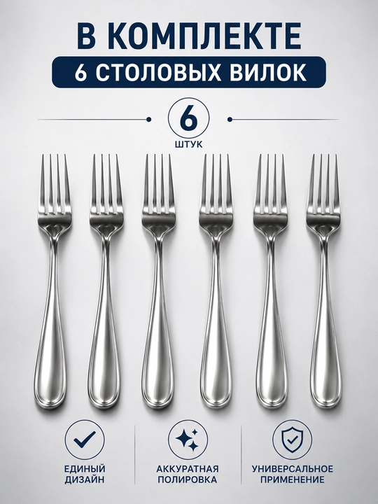 Набор столовых вилок 6 шт