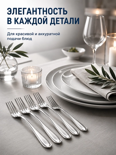 Набор столовых вилок 6 шт