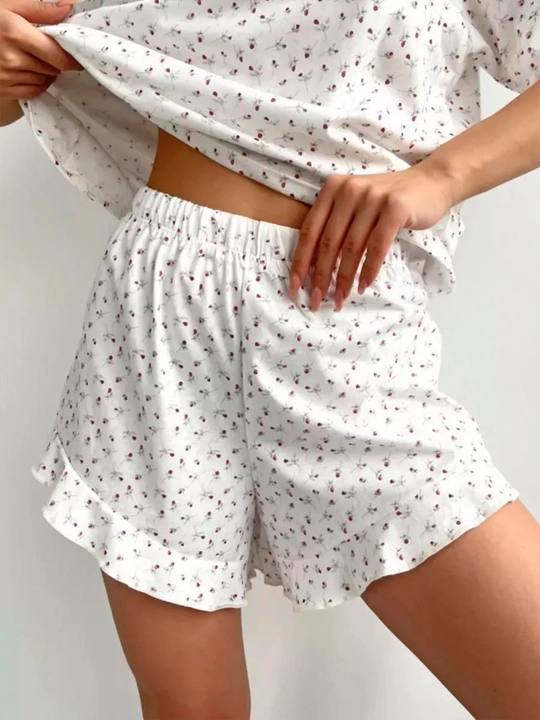 Pijama ayollar uchun (futbolka+shorti), paxta NEO
